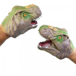 (H0826)dinosaurus Loom K&auml;sinukk Beebi Imiku m&auml;nguasi Palus m&auml;nguasjad Silikageeli v&otilde;lts 11x11x14cm pruun