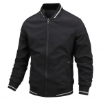 Riietus pestav stiilne t&otilde;mblukk Pure Color Relaxed Fit Bomber jope M