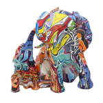 Les Tr&eacute;sors De Lily [A1359] &ndash; mitmev&auml;rviline vaigust kujuke  Elevant ja tema v&auml;ike grafiti  - 20x18x18 cm mitmev&auml;rviline