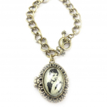 Les Tr&eacute;sors De Lily [R6929] &ndash; disainerk&auml;ev&otilde;ru  Belle Epoque  (audrey - ilus daam) - 40x26mm kuld