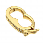 Kaelakee l&uuml;henemisklamber Mini Pearl Enhancer Push Clasp Extender Kaelakee keti&uuml;hendus ehete k&auml;sit&ouml;&ouml; tegemiseks kuld