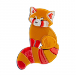 Blucome Little Fox kujuline pross naisele Akr&uuml;&uuml;lmaterjalist Loom Uued suundumused K&auml;sitsi valmistatud &scaron;ikk multikas S&uuml;nnip&auml;evatarvikud Kingitus kollane