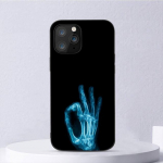 X Ray Hand Bones telefoni&uuml;mbris iPhone 11 12 Mini 13 14 Pro Xs Max X 8 7 6s Plus 5 Se Xr Shell jaoks iPhone13PROMAX