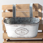 Vintage ripplillepott eemaldatavate konksudega Ovaalne &auml;mber Rauast lillehoidja taimepott Koduaed r&otilde;du