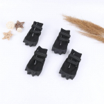 4 tk/komplekt Mugavad, mitte kukkuvad lemmikloomajalatsid Lemmikloomakingad Kiikfliisist Four Seasons koerajalatsid 5 must