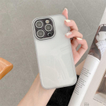 Luksuslik s&auml;rav l&auml;ikiv pulber l&auml;&auml;tsekile Telefoni &uuml;mbris Sobib iPhone14 13 12 Pro Max 11 All-pakk kukkumisvastaste &uuml;mbriste jaoks iPhone 14 Pro Max valge
