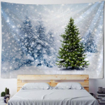 J&otilde;uludekoratiivne seinavaip J&otilde;ulu&otilde;htu lumestseen Kodu seinakaunistus J&otilde;ulupuu tuba P&uuml;hadekaunistus 90x75cm