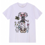 Suvemood Goth Naiste T-s&auml;rk Esteetiline lahtine naiste T-s&auml;rk Punk Dark Grunge T&auml;navar&otilde;ivad Naiste Top Ts&auml;rgid Harajuku Riided XS valge