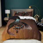 3D liblikateemaline voodipesukomplekt liblikas Tekikott 2/3 tk AU180 * 210 t&auml;issuuruses naistetoa pestav kodukaunistus Baby 100x135cm