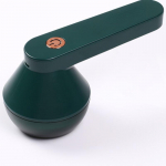 Kaasaskantav USB-taaslaetav elektriline ebemeeemalduskomplekt, juuksepallide trimmer kampsuni jaoks roheline