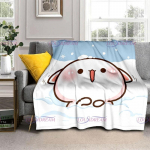 Multikas Virsiku kasside tekk &Uuml;limalt soe lastele T&uuml;drukule Armas Kassitekk Reisivoodipesu Diivanvoodi tekk S&uuml;nnip&auml;evakingitus armastatule 75x90cm