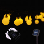 K&auml;mpingu p&auml;ikesepaisteline valgusti v&auml;ljas 200 Led kristallkuuli valgus aia j&otilde;ulupeo kaunistus veekindel p&auml;ikese muinasjutu valgus sisehoovi kaunistus 5M 20LEDs kollane