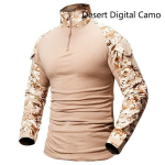 Meeste taktikaline v&auml;lis&auml;rk kulumiskindel kamuflaaž T-s&auml;rgid Meeste s&otilde;jav&auml;elised pikkade varrukatega s&auml;rgid Matkatopid Armee v&otilde;itluss&auml;rgid XXXL