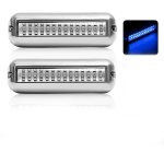 2 tk 5-tolline jaht allveevalgusti 42 LED navigatsioonituli veoautole, paadile, ahtri ankurlamp, merepaadile, purjetamise signaal 2PCS blue gray