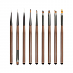 9 tk k&uuml;&uuml;nekunsti pintsel akr&uuml;&uuml;l UV geel pikendus pintsel pliiats k&uuml;&uuml;nte prantsuse triibud Lines DIY manik&uuml;&uuml;ri tarvikud t&ouml;&ouml;riist 9pcs