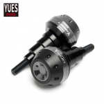 Mootorratta tarvikud CNC raami liugurid P&otilde;rkepadja kukkumiskaitse Yamaha MT07 MT 07 jaoks must