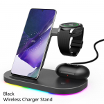 Juhtmeta laadijate alus 15 W kiirlaadimisjaam Samsung Z Fold3 Z Flip3 S21 S20 Galaxy Watch 4 3 Active 2 1 Buds Pro Live jaoks must