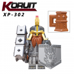 &Uuml;ksik m&uuml;&uuml;a j&otilde;ulukingituseks m&otilde;eldud minifiguur XP302 m&auml;nguasi, laste hariv m&auml;nguasi minifiguur, kokkupandud isetegemise ehitusklotsid