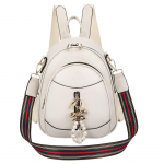 Lihtne naiste seljakott, vabaaja lukuga &otilde;lakott, &uuml;hev&auml;rviline reisiseljakott elevandiluuvalge