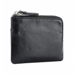 Pealmine kiht veisenahast meeste ja naiste v&otilde;tmekott M&uuml;ndikott V&auml;ike k&auml;ekott Krediitkaardi ID hoidik T&otilde;mblukuga minirahakott must