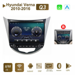 10-tolline Hyundai Verna 2010-2016 jaoks koos nupunupuga autoraadio Multimeedia Carplay 2D stereoheli Android Video 2+32GB A