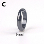 Mood lihtsas stiilis paariehted siledad 4/6/10 mm naiste meeste s&otilde;rmes&otilde;rmused armastajatele must magnet hematiit s&otilde;rmused abielus&otilde;rmus 9