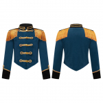 Lastele T&uuml;drukutele Tsirkuse Ringmasteri Cosplay Esinemiskost&uuml;&uuml;m Halloweeni peo pikkade varrukatega tutt Epaulet sametjakk mantlid 13-14 Years