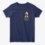 Briard Dog Santa Hat Christmas Tee Unisex T-s&auml;rk S