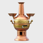 5L k&otilde;rvitsakujuline vasksamovar antiikne messing v&auml;rv