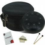 Steel Tongue Drum Musical Instruments: Metal Handpan Drum 8 Notes 6 inch Meditation Drum Concert Percussion Instruments with Bag,Music Book