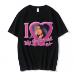 Naljakas I Love My Girlfriend Mitski Graphics T-s&auml;rgid Unisexi 100% puuvillased l&uuml;hikeste varrukatega T-s&auml;rgid Suvised Harajuku Unisex Clothing Tees L