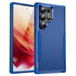 Koputusvastane Armor p&otilde;rutuskindel telefoni&uuml;mbris Samsung Galaxy S24 Ultra S23 Plus S22 S21 Ultra silikoon + arvuti k&otilde;va kaitsev tagakaas for Galaxy S24 ultra tumesinine v&auml;rv