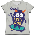 Hall T-s&auml;rk poistele Armsad riided Lapsed Multifilm Monster Roll Laste Top riided T&uuml;drukud Vabaaja l&uuml;hikeste varrukatega T-s&auml;rk O-kaelusega 100