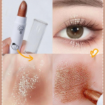 O'CHEAL Dual Eyeshadow Stick Pearlescent Splash of Glitter Fine Glitter Eye Contour Pencil Silhouette Highlighter 01