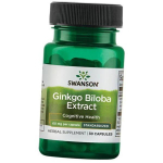 Ginkgo biloba ekstrakt, Swanson 30 kapslit (71280001) 30caps