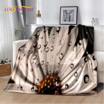 Dream Daisy Nordic P&auml;ikeselillede tekk, Pehme tekk koju Magamistoa voodi Diivani Pikniku Reisikontori puhkekate tekk lastele 75x90cm