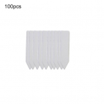 100 tk aiataimede potimarkerid plastikust panuse sildid Yard Court lasteaia sildi t&ouml;&ouml;riist 100pcs valge