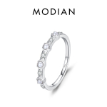 MODIAN 925 Sterling Silver Simple Basic Shell Pearl Charm virnastatav s&otilde;rmus Elegantne peen ehe naistele s&otilde;brap&auml;eva kingitused 5 h&otilde;be