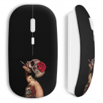 Tume t&uuml;druku juhtmeta hiir roosa
