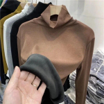 Soe kudum Palus paks kilpkonnaga aluss&auml;rk naiste pullover &otilde;huke pikkade varrukatega topp Lihtne vabaaja uus mood s&uuml;gistalv M 40-50kg must