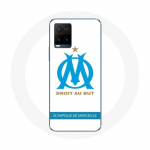 Coque pour Vivo Y21s 2021 / Y21 2021 Olympique de Marseille Logo Fond Blanc