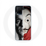 Coque pour Vivo Y21s 2021 / Y21 2021 Berlin La casa de papel Berlin Masque Split