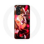 Coque pour Xiaomi Redmi Note 11 4G Tanjiro Demon Slayer Kimetsu no Yaiba en col&egrave;re