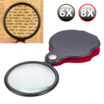 6X 8X minitaskuga kokkupandav luup suurendusklaasi objektiiviga ehete lugemisluup