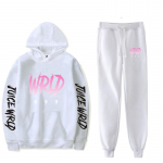 R&auml;ppar Juice Wrld Print S&uuml;gis/talv meeste/naiste puuvillane dressi&uuml;likond vabaaja kapuuts + p&uuml;ksid 2tk Komplektid T&auml;navar&otilde;ivad Unisex r&otilde;ivad 4XL