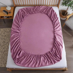 100% puuvillane voodilina elastsete ribadega libisemiskindlad reguleeritavad madratsikatted &uuml;hele kaheinimesevoodile, 140/160/200 cm 2xPillowcase 48x74cm