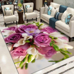 3D lillevaip kodu elutuppa magamistoa diivani uksemati sisekujundusala vaip libisemiskindel matt 80*100cm