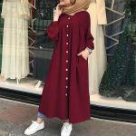 Naiste Retro pikkade varrukatega n&ouml;&ouml;pkleit &Uuml;hev&auml;rviline s&auml;rk Maxi kleidid L roheline