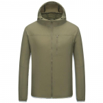 Meeste kevadsuvine p&auml;ikesekaitsekreem hingav kerge jope kapuutsiga vabaaja jope M hall