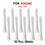 10 tk harjapead XIAOMI T100 jaoks, pehme DuPont harjastega harja vaakumd&uuml;&uuml;sid, t&auml;itmine elektrilise hambaharja peaga valge